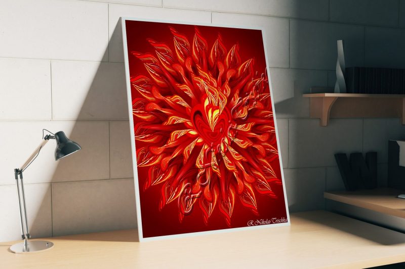mandala brennt