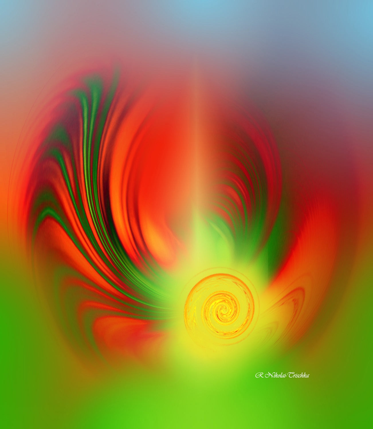 Positive Schwingungen der Kraftfarben
