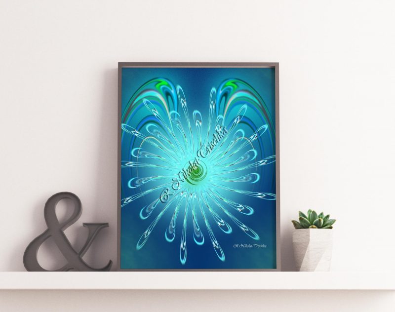 mandala blau